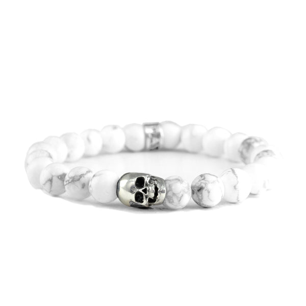 Howlite skull bracelet online