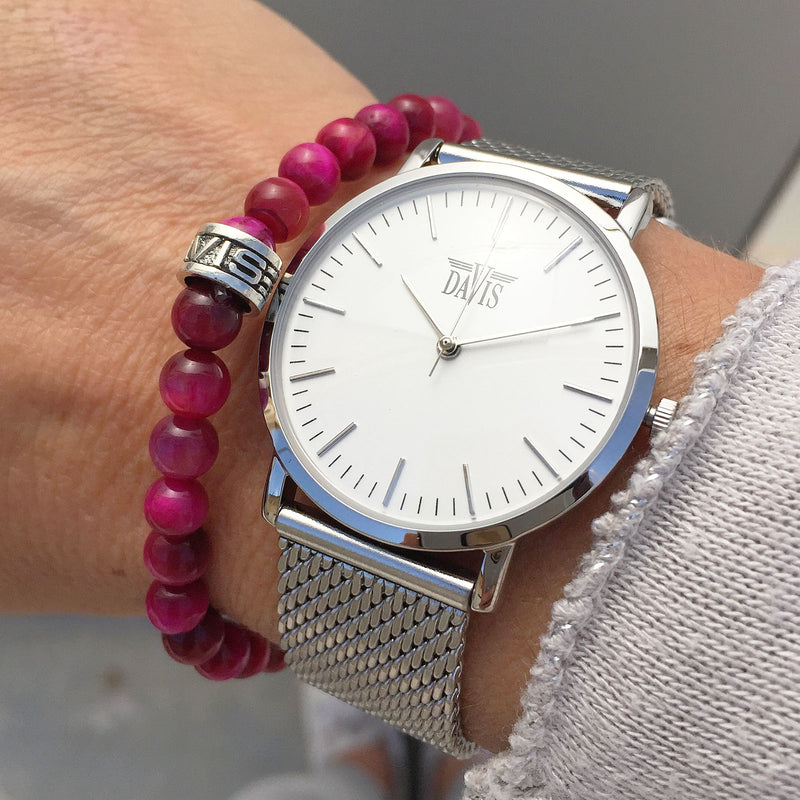 Bracelet Mini Oeil de Tigre Rose