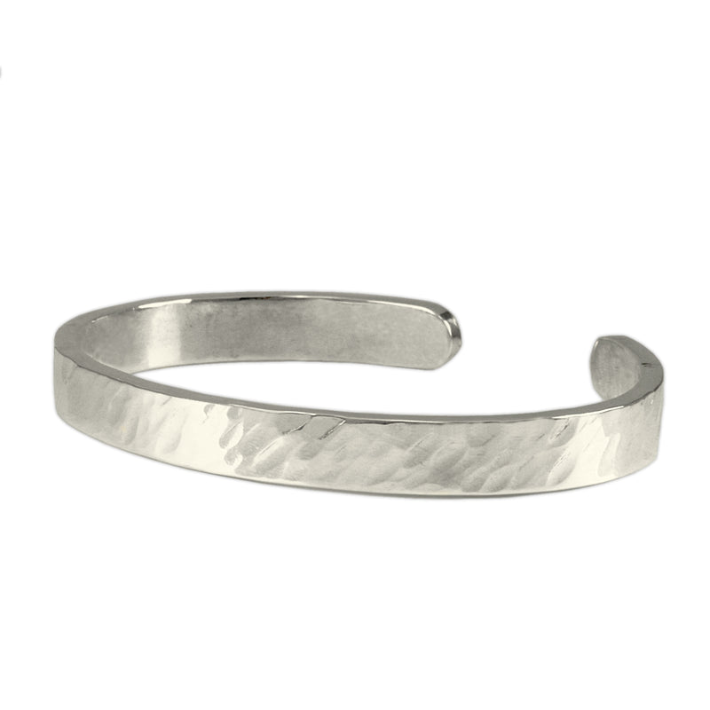 WE MADE 1 MORE! HAMMERED STERLING SILVER SOLID CUFF BRACELET –  jenkahnjewelry
