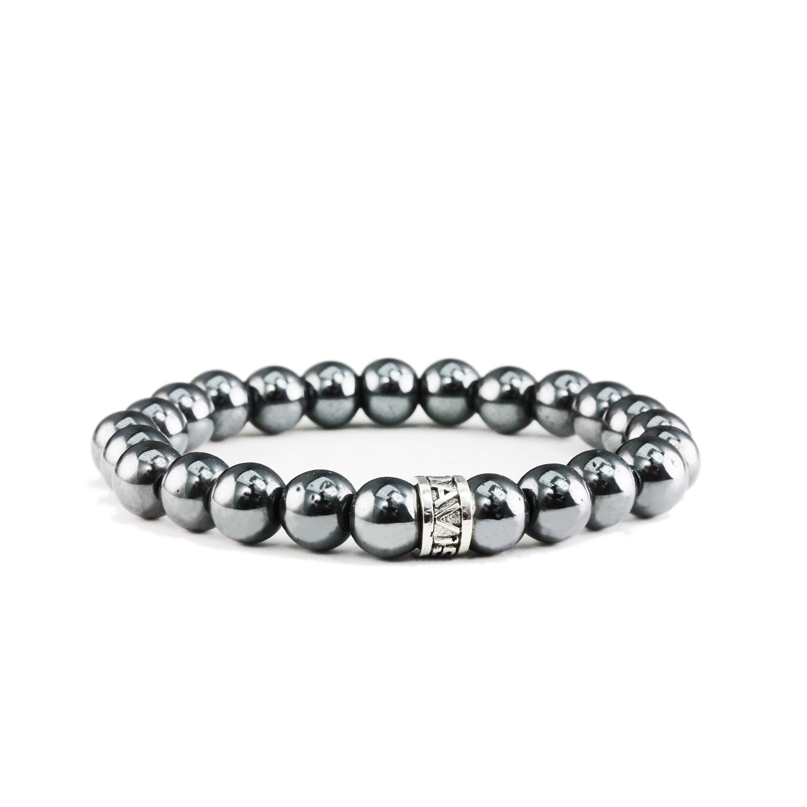 Silver hematite clearance bracelet