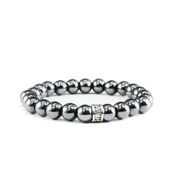 Bracelet Classic Hematite et argent