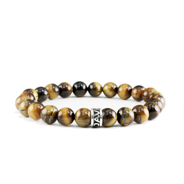 Bracelet Classic Oeil de Tigre Jaune et argent