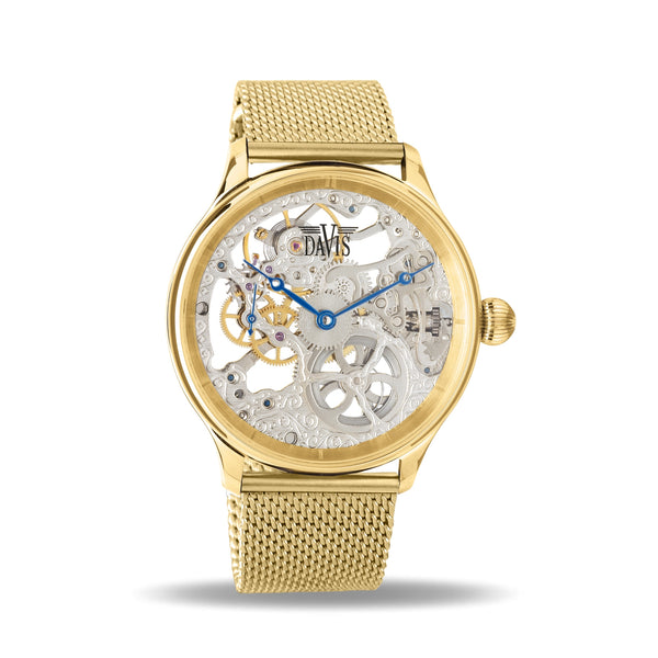 Montre sales acier or